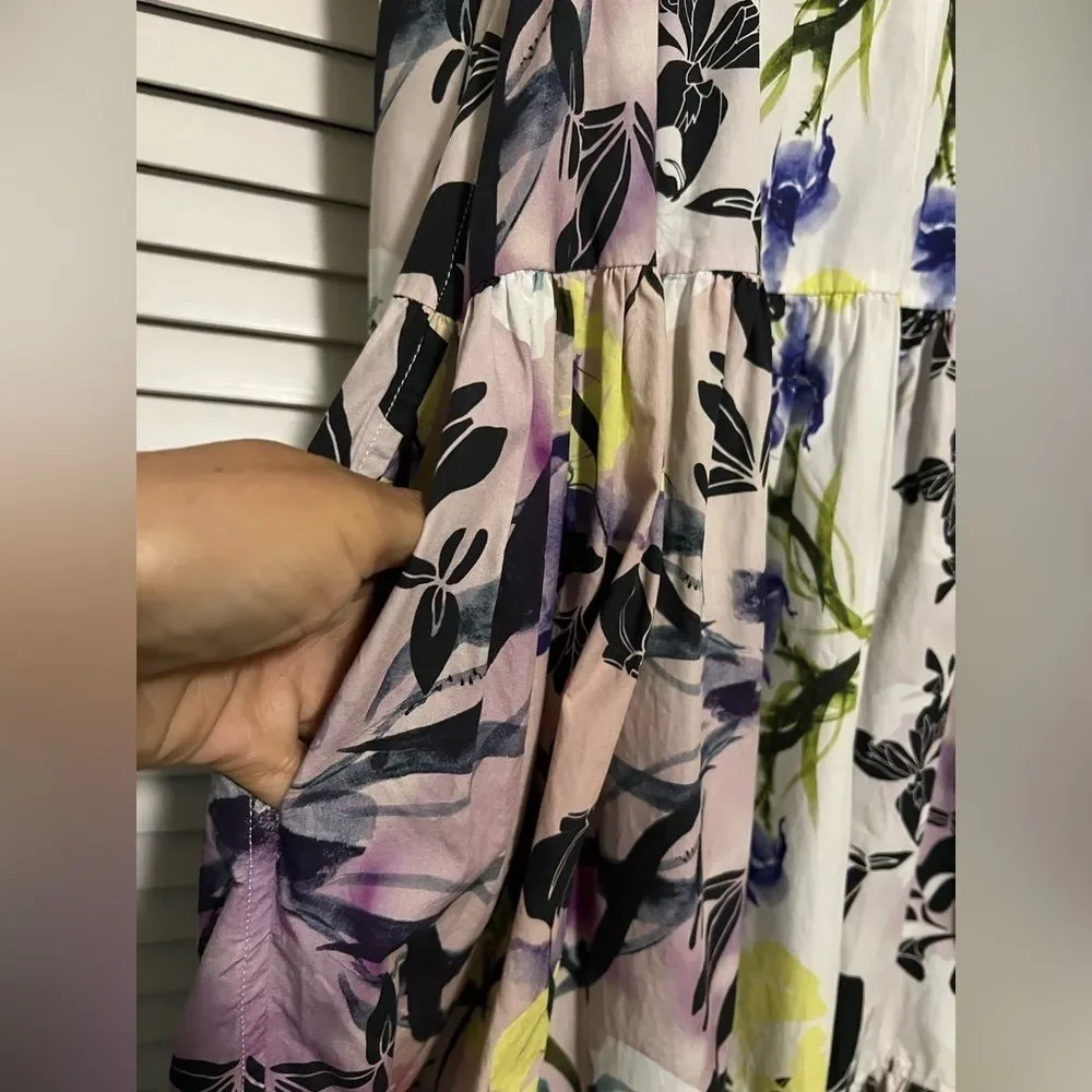 Bibhu Mohapatra Collective x RTR Tiered Floral Dress‎ - Size M $495 MSRP - Picture 9 of 12
